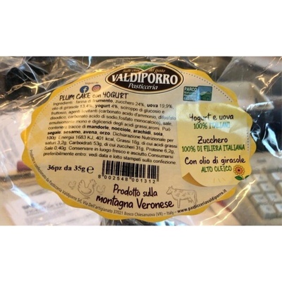 Valdiporro piškótové koláčiky s jogurtom 36ks 1260 g