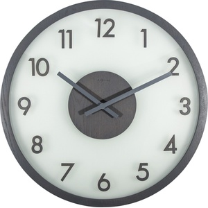 NeXtime Стенен часовник Frosted Wood сив (3205GS)