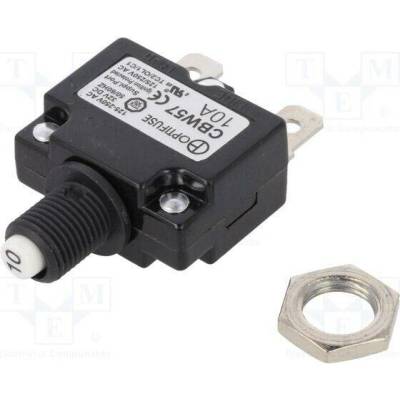 OPTIFUSE CBW57-ES-10A-5H Pojistka: tepelná; 10A; Imax: 1kA; 125V,250V; 32VDC,50VDC