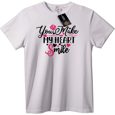 NOONEBRAND Тениска "Разсмиваш Сърцето Ми" - XL, Black