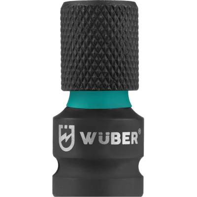 Wuber W00002, Rychloupínací nástavec 1/2" na 1/4" 50 mm | Cr-Mo ocel, šestihran 6,35 mm, čtyřhran 12,7 mm