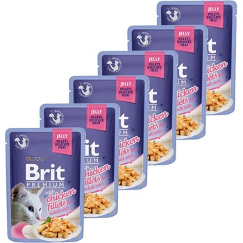 Brit Капсула BRIT Premium Cat Пиле в желе 6 x 85 г