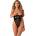 Obsessive Rolleya Crotchless Teddy Black S/M