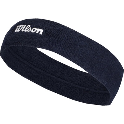 Wilson U Terry Logo Headband Tmavě modrá Bílá