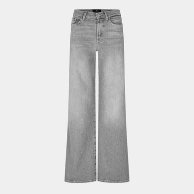 7 For All Mankind Дънки 7 For All Mankind Women's Lotta Wide Leg Jeans - Grey