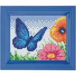 Pixelhobby Мозайка с рамка и пиксели Classic, Pixelhobby - Синя пеперуда (31333)
