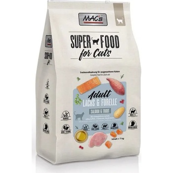 MAC's Mac’s Cat Adult GRAIN FREE, висококачествена храна за пораснали котки, БЕЗ ЗЪРНО, със сьомга и пъстърва, 7 кг - Германия - 80530