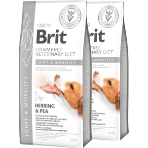 Brit Veterinary Diets GF dog Joint & Mobility 2 x 12 кг