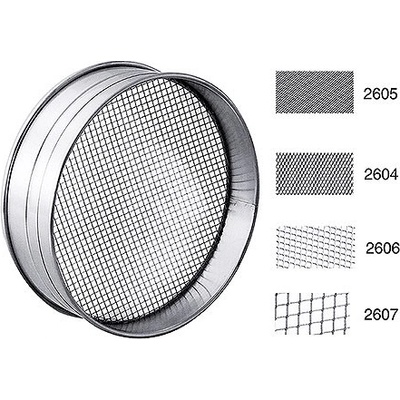 Síto ocelové s otvory 9x7 mm, průměr 350 mm | CONTACTO, 2607/350 inox