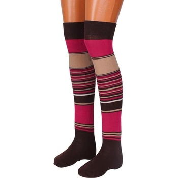 Дамски 7/8 чорапи с шарен десен