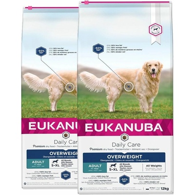 Eukanuba Daily Care Overweight & Sterilised 2 x 12 kg