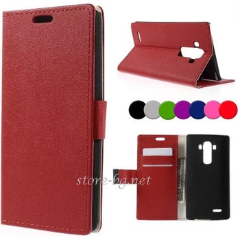 Image 1 of LG G4 Magnetic Wallet Кожен Калъф + Скрийн Протектор