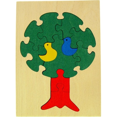Makovský vkládací puzzle Strom v ráměčku