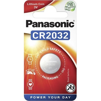 Panasonic Бутонна клетка cr2032, литиева, 1 бр. в опаковка cr2032-1b-pan / cr-2032el/1b (cr2032-1b-pan / cr-2032el/1b)