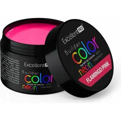 Excellent Pro stavební gel s tixotropy barevný flamingo pink 15 g