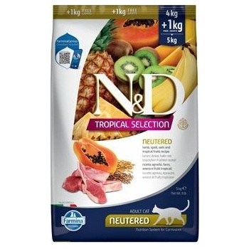 N&D TROPICAL SELECTION CAT Lamb Neutered 10 kg
