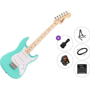 Squier Mini Stratocaster MN Premium SET Sea Foam Green Електрическа китара
