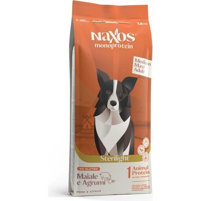 Adragna Naxos Sterilight Medium a Maxi Monoprotein Vepřové Maso s Citrusy 12 kg