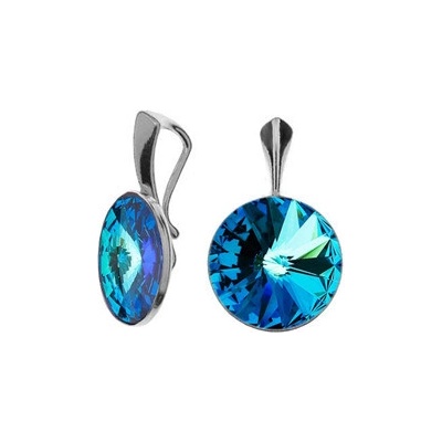 Nubis Stříbrný přívěšek Crystals from Swarovski Bermuda Blue NBP141 BB