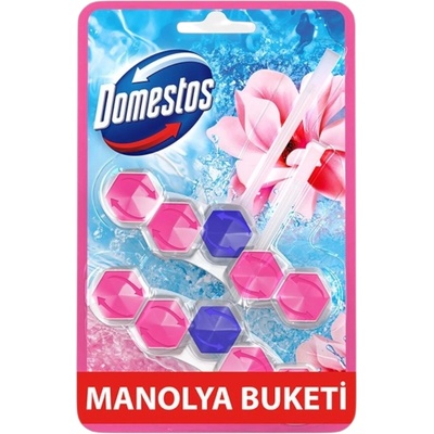 Domestos ароматизатор за тоалетна чиния, 2х55гр, Магнолия