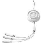 JOYROOM 3в1 кабел Joyroom S-A40 Colorful Series, USB-A към USB-C / Lightning / (S-A40_W)