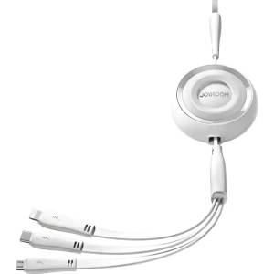 JOYROOM 3в1 кабел Joyroom S-A40 Colorful Series, USB-A към USB-C / Lightning / (S-A40_W)