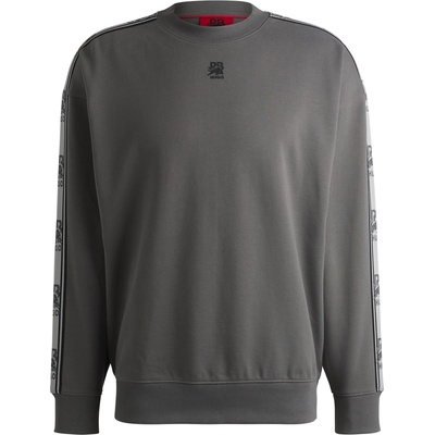 HUGO BOSS Блуза Hugo Logo Tape Cotton Sweatshirt - Grey 069