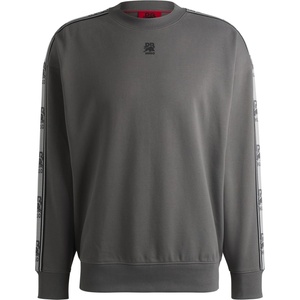 HUGO BOSS Блуза Hugo Logo Tape Cotton Sweatshirt - Grey 069