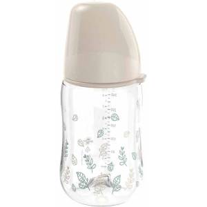 Nip Бебешко шише NIP Green - Cherry, Flow M, 0 м+, 260 ml, бежово (4000821351257) - ozone