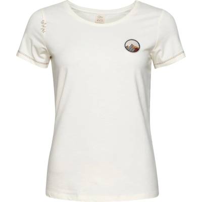 Chillaz Дамска тениска Chillaz Women's Gandia Mountain Patch T-shirt - Creme - размер 38 (EU) (916-6240-0114)