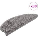 vidaXL Изтривалки за стълби, 30 бр. , 65x21x4 см, сиви, полукръгли, големи (3365812)