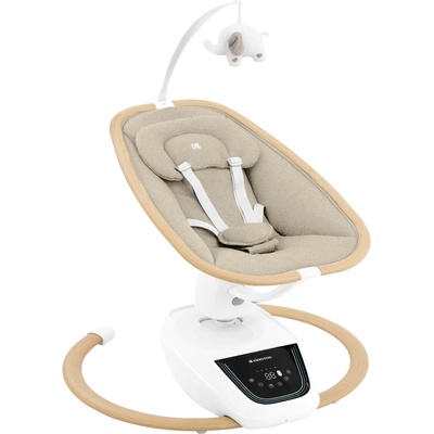 KikkaBoo Електрическа люлка KikkaBoo - BeeMoove, Beige (31005010084)