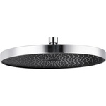 WENKO 24910100 - Душова глава SOFTWATER 26x26 cm, лъскав хром/черен (WE0389)