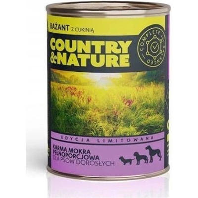 Country&Nature bez obilovin Bažant s cuketou 400 g