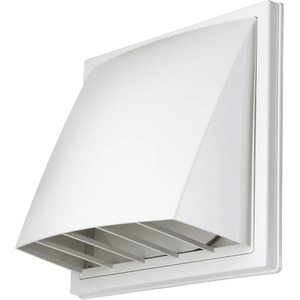 Dalap Пластмасова вентилационна решетка със шапка и клапа Dalap GP 110x55 BKF ASA, 150x150 мм / 110x55 мм, бяла (2038)