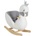 Moni Toys Плюшена люлка със столче Moni Toys - Swan (112334)