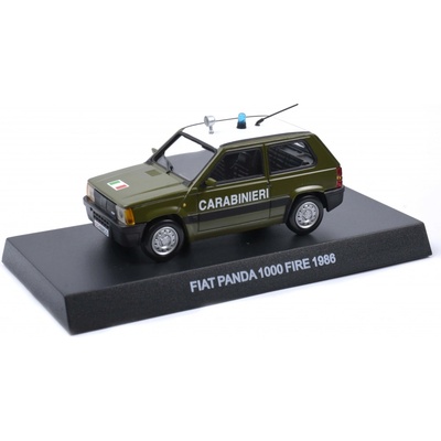Panda DeAgostini Fiat 1000 fire Carabinieri 1986 časopis s modelem 1:43