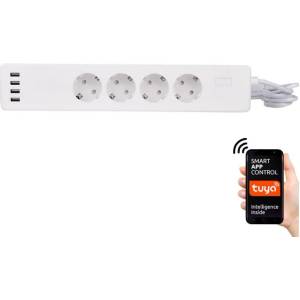 GREENLUX 4 Plug + 4 USB 1,8 m (GXSH023)