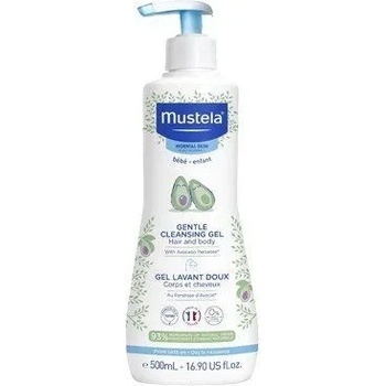 Mustela нежен измиващ гел за коса и тяло - 500 мл