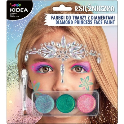 Kidea Barvy na obličej Princezna s diamanty FDTZKDKA