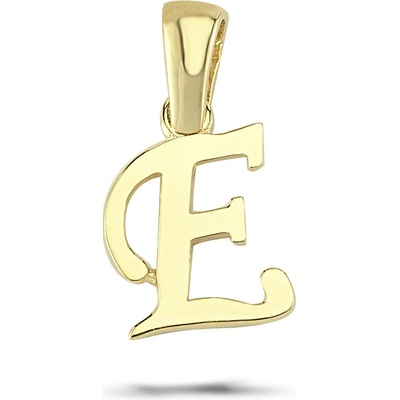 Lillian Vassago Zlatý přívěsek písmeno E LLV03 GP002 E Žlutá