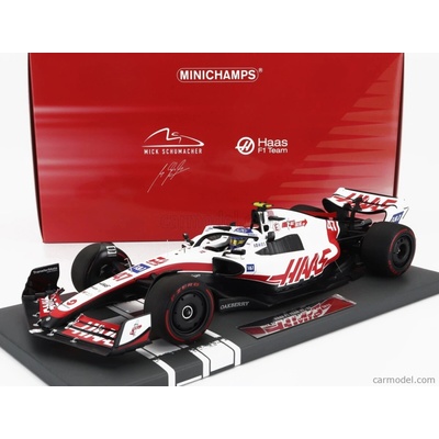 Minichamps Haas F1 Vf-22 Team Haas N 47 Brazilian Gp 2022 Mick Schumacher Bílá Černá Červená 1:18