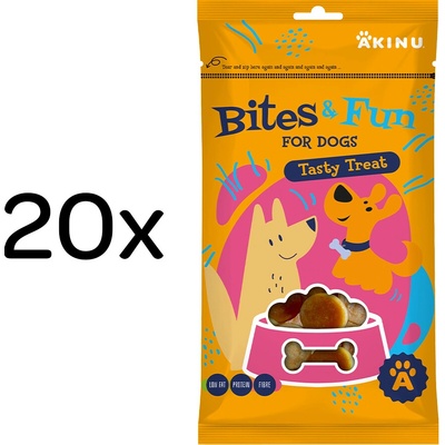 Akinu BITES & FUN Kuřecí chipsy 20 x 85 g