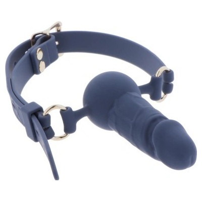 Taboom Silicone Penis Ball Gag Blue