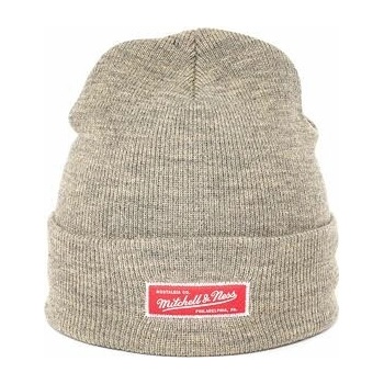 Mitchell & Ness Branded Roll Up beanie Sand