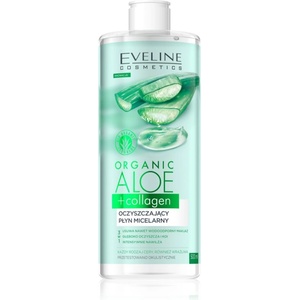 Eveline Cosmetics Organic Aloe+Collagen почистваща мицеларна вода 500ml