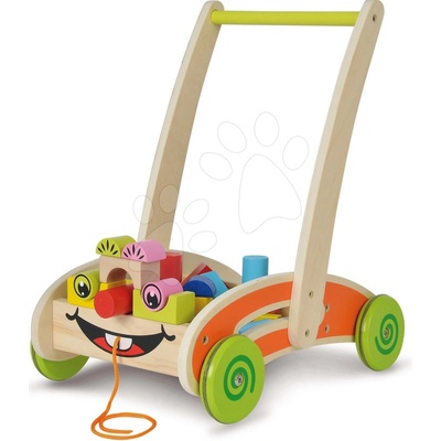 Eichhorn drevené Activity Walker vozík s 35 maľovanými kockami
