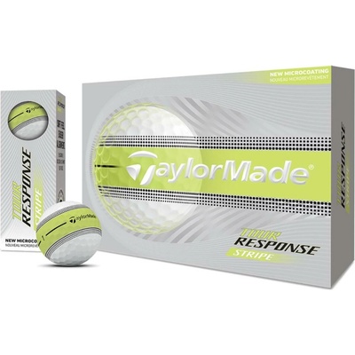 TaylorMade Tour Response Stripe žluté 3 ks