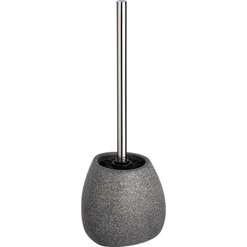Wenko Šedý keramický WC kefa Pión výška 38,5 cm