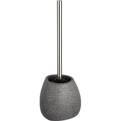 Wenko Šedý keramický WC kefa Pión výška 38,5 cm